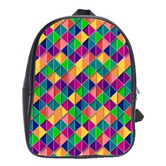 Geometric Triangle School Bag (large)