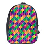 Geometric Triangle School Bag (Large) Front