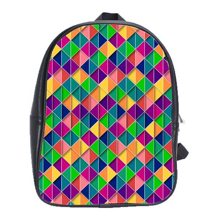 Geometric Triangle School Bag (Large)