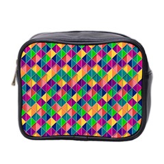 Geometric Triangle Mini Toiletries Bag (two Sides)