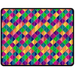 Geometric Triangle Fleece Blanket (medium)  by HermanTelo