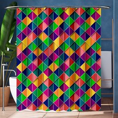 Geometric Triangle Shower Curtain 60  X 72  (medium) 