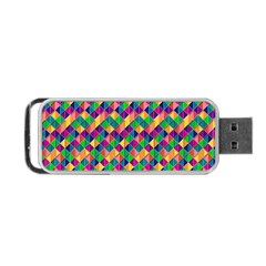 Geometric Triangle Portable Usb Flash (two Sides)