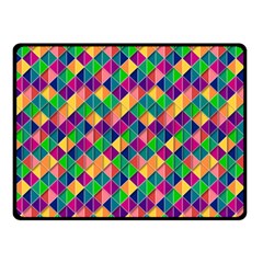 Geometric Triangle Double Sided Fleece Blanket (small) 