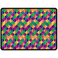 Geometric Triangle Double Sided Fleece Blanket (large) 