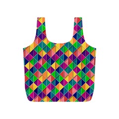 Geometric Triangle Full Print Recycle Bag (s)