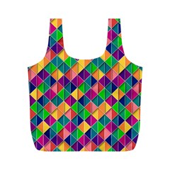 Geometric Triangle Full Print Recycle Bag (m)