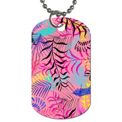 Illustration Reason Leaves Dog Tag (two Sides) by HermanTelo