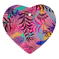 Illustration Reason Leaves Heart Ornament (two Sides) by HermanTelo