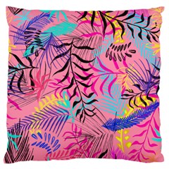 Illustration Reason Leaves Large Flano Cushion Case (two Sides) by HermanTelo