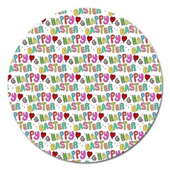 Holidays Happy Easter Magnet 5  (round) by HermanTelo