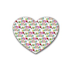 Holidays Happy Easter Heart Coaster (4 Pack)  by HermanTelo