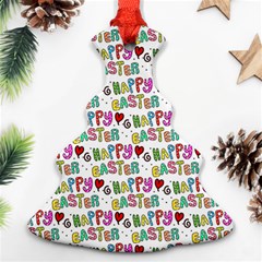 Holidays Happy Easter Christmas Tree Ornament (two Sides)