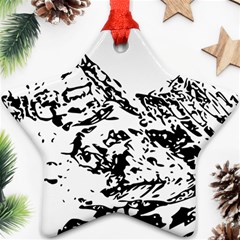 Mountain Ink Star Ornament (two Sides) by HermanTelo