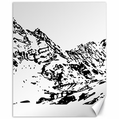 Mountain Ink Canvas 11  X 14 