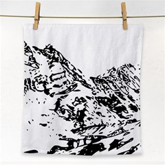 Mountain Ink Face Towel