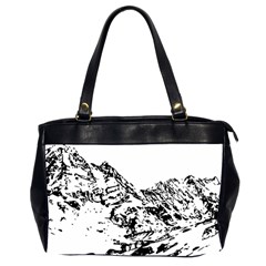 Mountain Ink Oversize Office Handbag (2 Sides)