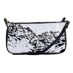 Mountain Ink Shoulder Clutch Bag