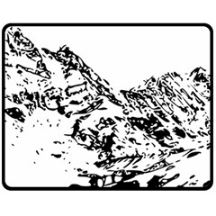 Mountain Ink Fleece Blanket (medium) 