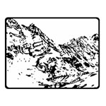 Mountain Ink Fleece Blanket (Small) 50 x40  Blanket Front