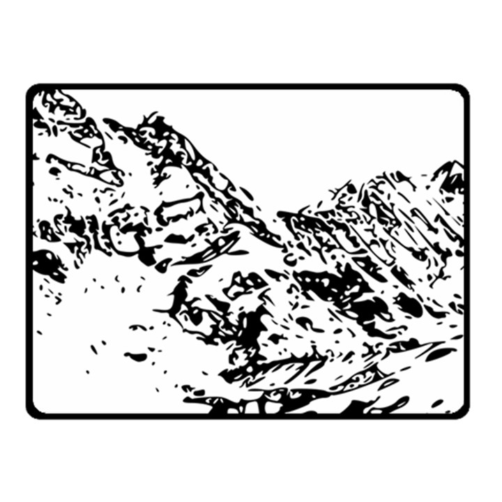 Mountain Ink Fleece Blanket (Small)