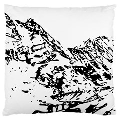 Mountain Ink Large Cushion Case (one Side)