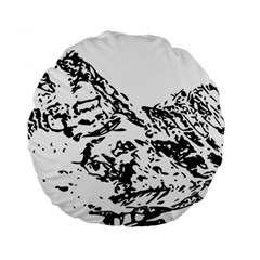 Mountain Ink Standard 15  Premium Round Cushions