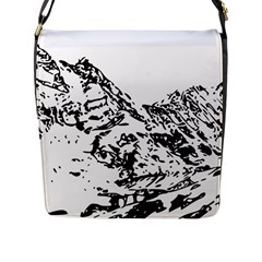 Mountain Ink Flap Closure Messenger Bag (l)