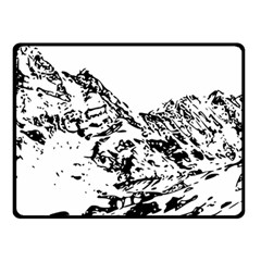 Mountain Ink Double Sided Fleece Blanket (small) 