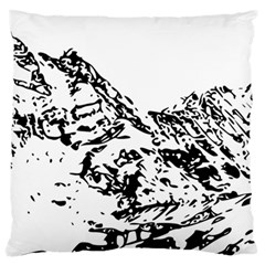 Mountain Ink Standard Flano Cushion Case (one Side)