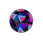 Memphis Pattern Geometric Abstract Hat Clip Ball Marker (4 pack) Front