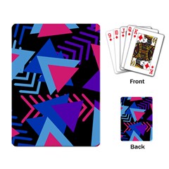 Memphis Pattern Geometric Abstract Playing Cards Single Design