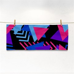 Memphis Pattern Geometric Abstract Hand Towel by HermanTelo