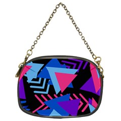 Memphis Pattern Geometric Abstract Chain Purse (two Sides)