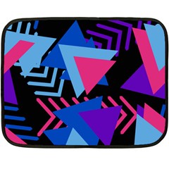 Memphis Pattern Geometric Abstract Fleece Blanket (mini)