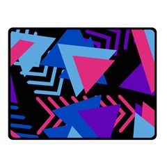 Memphis Pattern Geometric Abstract Fleece Blanket (small)