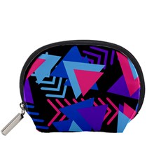 Memphis Pattern Geometric Abstract Accessory Pouch (small) by HermanTelo