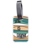 Love Sign Romantic Luggage Tag (two sides) Back