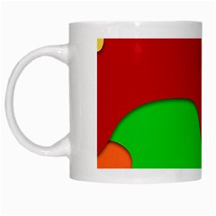 Liquid Forms Water Background White Mugs by HermanTelo