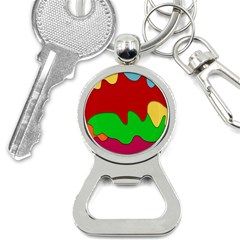 Liquid Forms Water Background Bottle Opener Key Chain