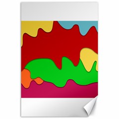 Liquid Forms Water Background Canvas 24  X 36 