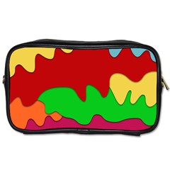 Liquid Forms Water Background Toiletries Bag (two Sides)