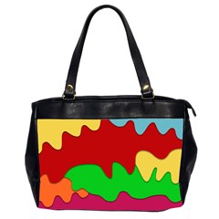 Liquid Forms Water Background Oversize Office Handbag (2 Sides) by HermanTelo