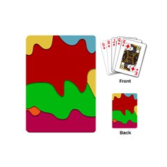 Liquid Forms Water Background Playing Cards (mini)