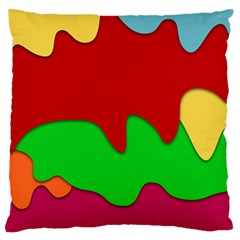 Liquid Forms Water Background Large Flano Cushion Case (one Side)