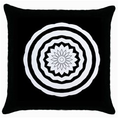 Mandala Throw Pillow Case (black) by HermanTelo