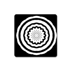 Mandala Square Magnet by HermanTelo