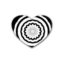 Mandala Heart Coaster (4 Pack)  by HermanTelo