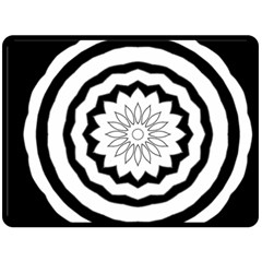 Mandala Double Sided Fleece Blanket (large) 