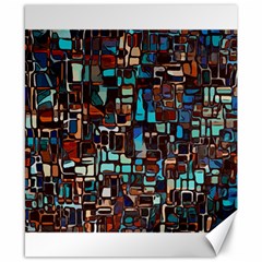 Mosaic Abstract Canvas 8  X 10 